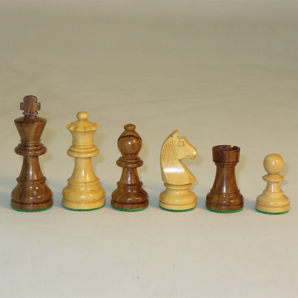 CHESSMEN 3&quot; GERMAN SHEESHAM/BOXWOOD