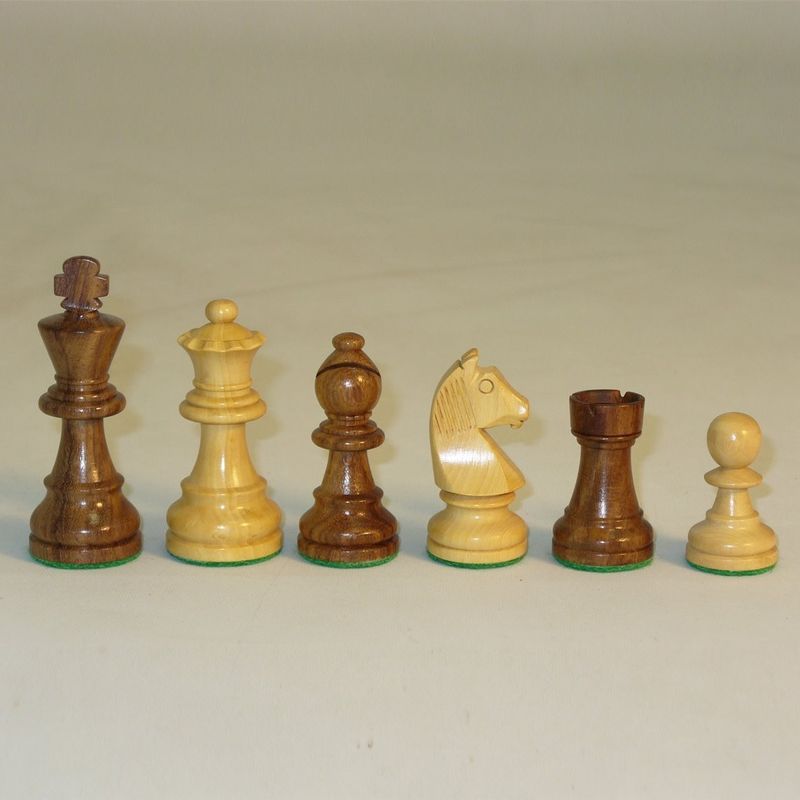 CHESSMEN 3&quot; GERMAN SHEESHAM/BOXWOOD