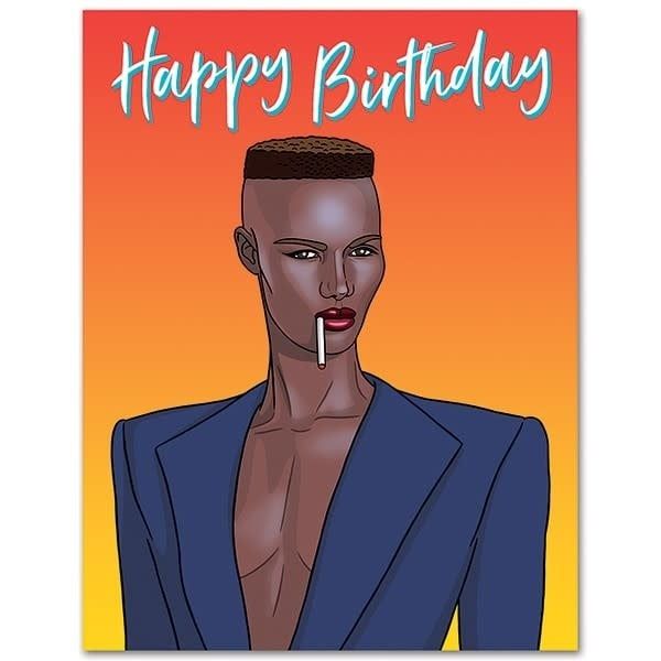 CARD - GRACE JONES HAPPY BIRTHDAY