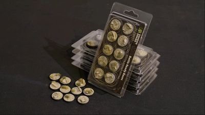 SCENIC BASES: ARID - ROUND 25mm (10)