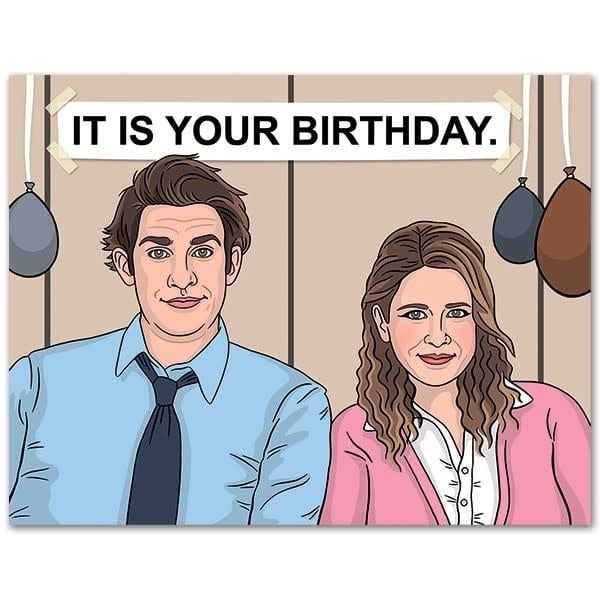 CARD - JIM AND PAM BIRTHDAY