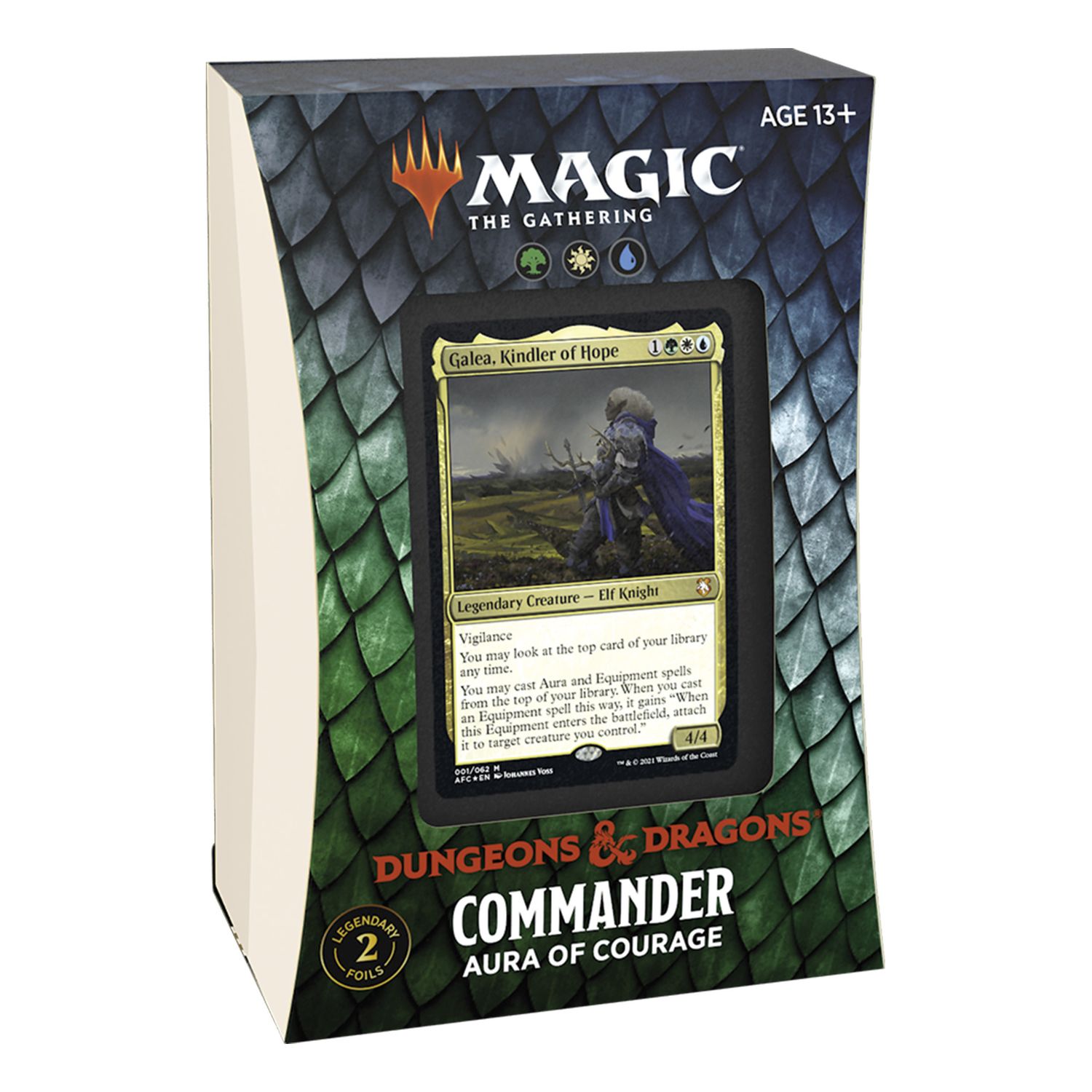 MtG: ADVENTURES IN THE FORGOTTEN REALMS - AURA OF COURAGE - COMMANDER DECK