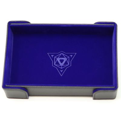 DICE TRAY: MAGNETIC BLUE RECTANGLE