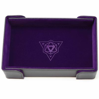 DICE TRAY: MAGNETIC PURPLE RECTANGLE
