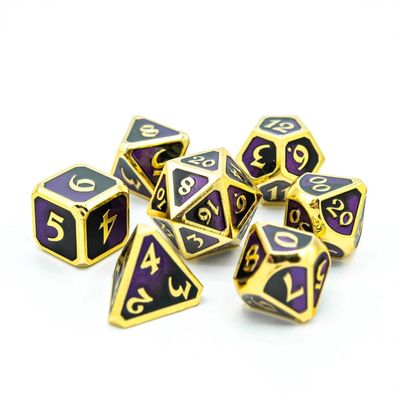dh DICE SET 7 METAL DARK ARTS HUBRIS