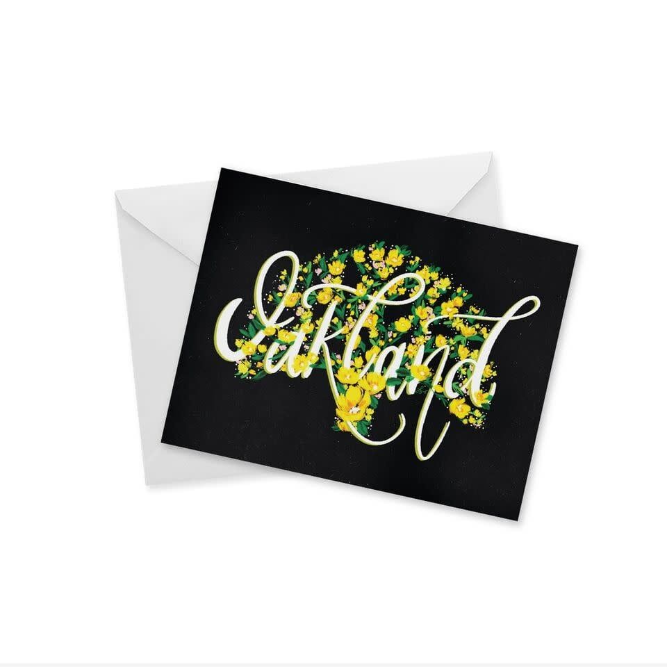 CARD - OAKLAND SCRIPT NOTECARD