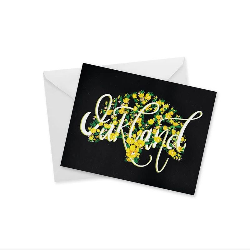 CARD - OAKLAND SCRIPT NOTECARD