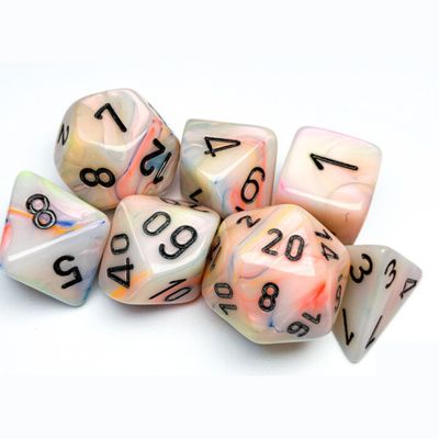 chx DICE SET 7 FESTIVE CIRCUS