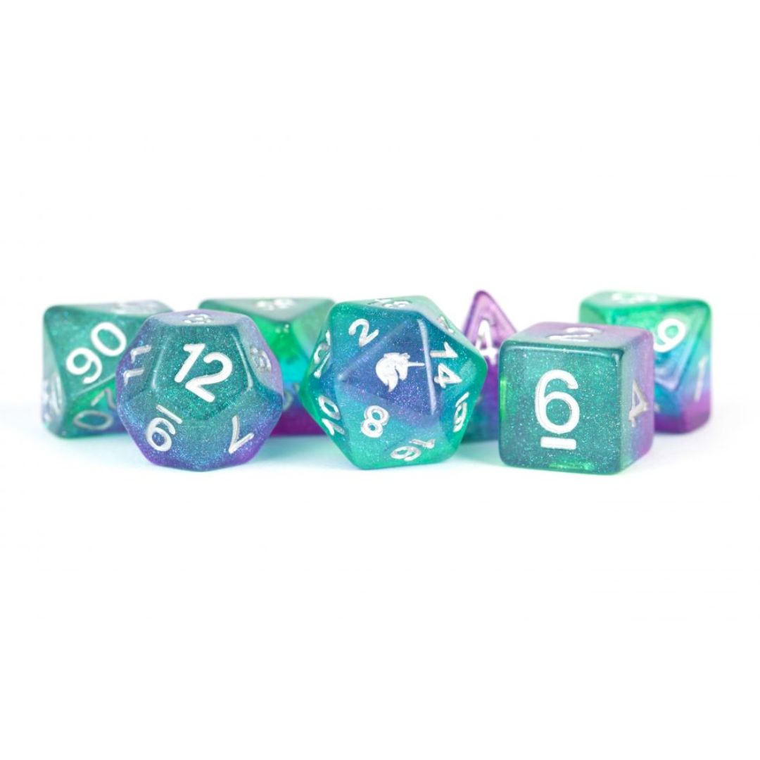 fr DICE SET 7 UNICORN AURORA