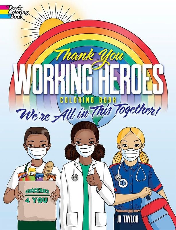 COLORING BOOK THANK YOU WORKING HEROES