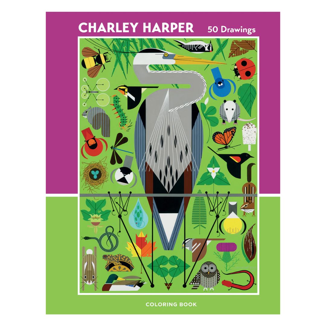 COLORING BOOK CHARLEY HARPER 50 DRAWINGS