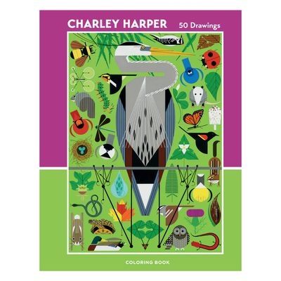 COLORING BOOK CHARLEY HARPER 50 DRAWINGS