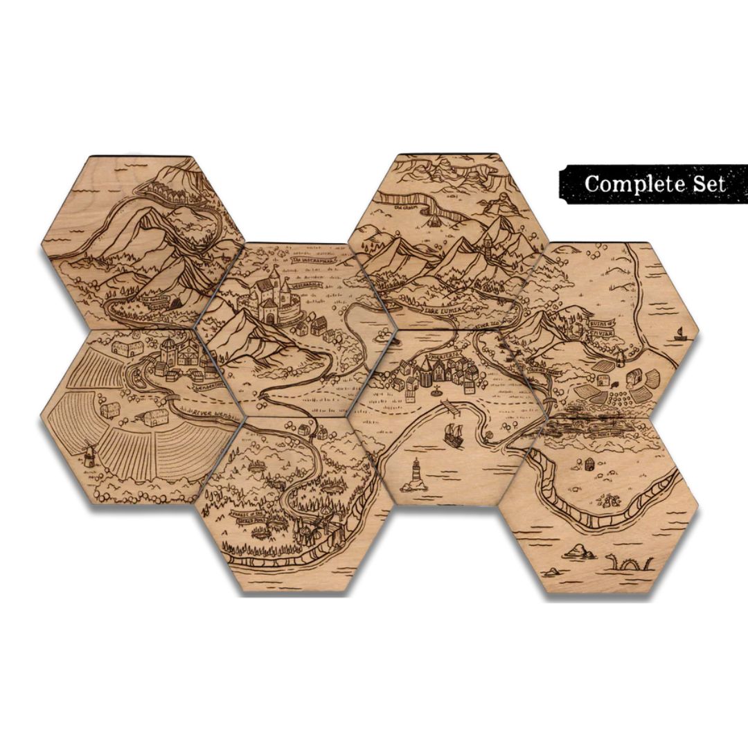 FANTASY MAP COASTERS: COMBINED SET