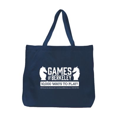 GoB CANVAS TOTE BAG FULL GUSSET 20&quot; Navy