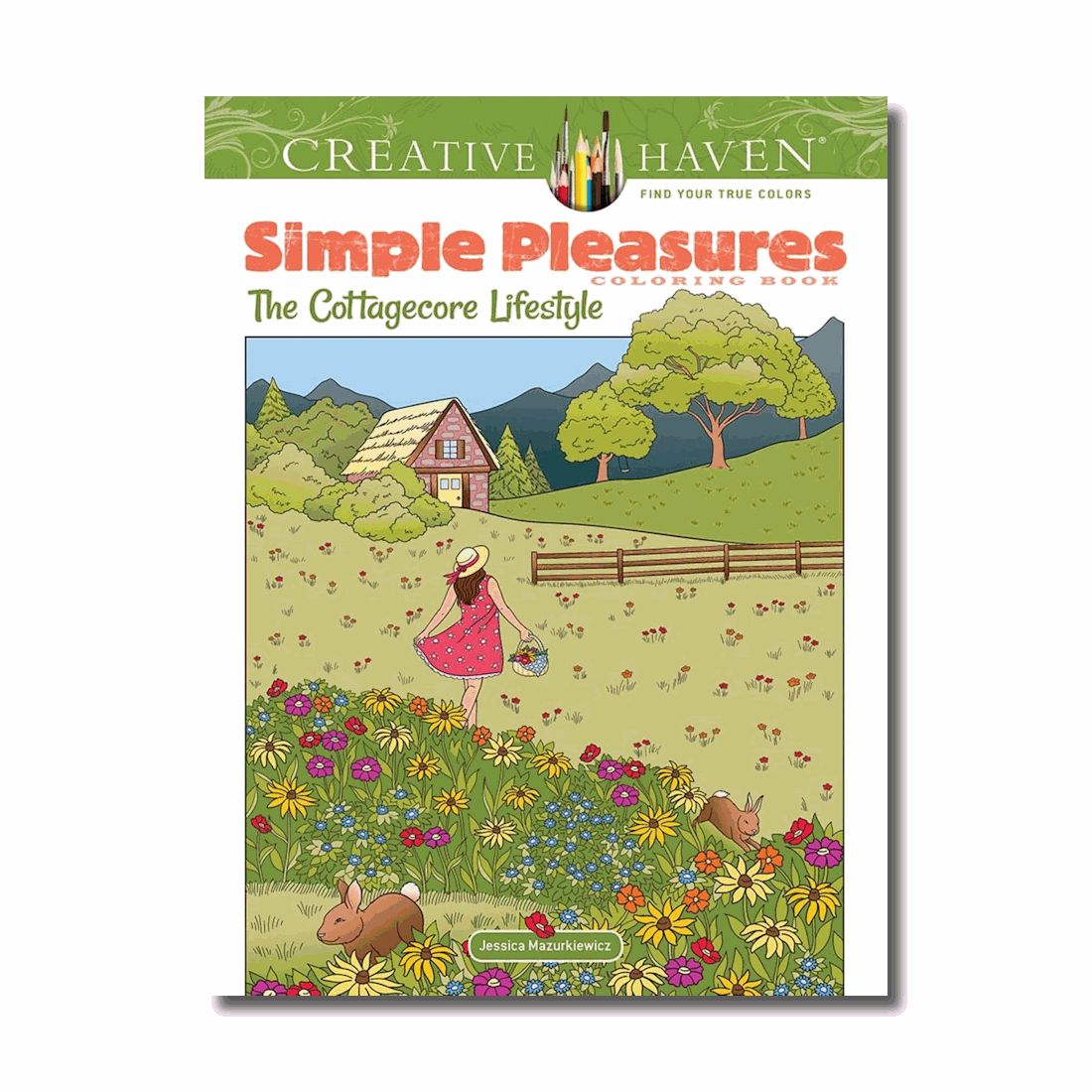 COLORING BOOK SIMPLE PLEASURES COTTAGECORE