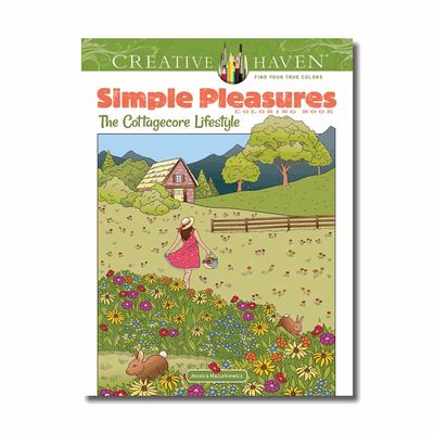 COLORING BOOK SIMPLE PLEASURES COTTAGECORE