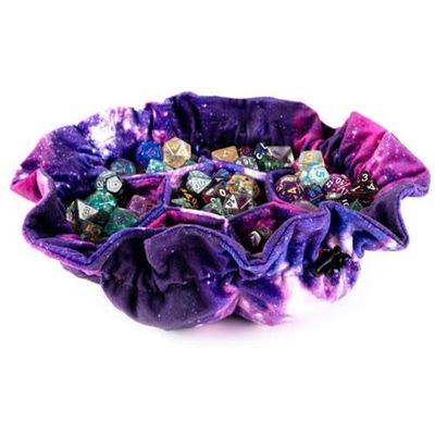 DICE BAG: VELVET 7 POCKET - NEBULA DICE BAG: VELVET 7 POCKET - NEBULA