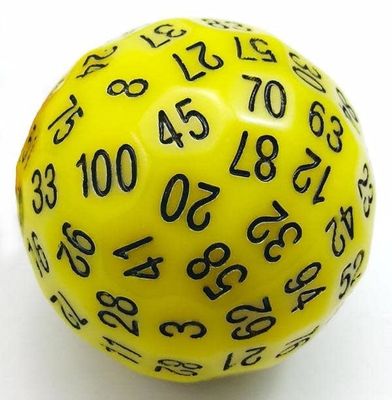 15 Pieces Complete Polyhedral Spherical Dice Set, Opaque Black, 100
