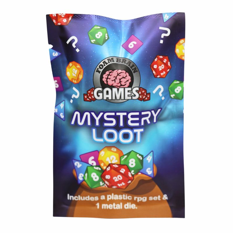 MYSTERY LOOT: PLASTIC RPG DICE SET &amp; BONUS METAL DIE