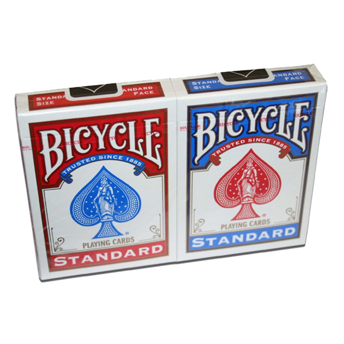BICYCLE - POKER DOUBLE BLUE/RED