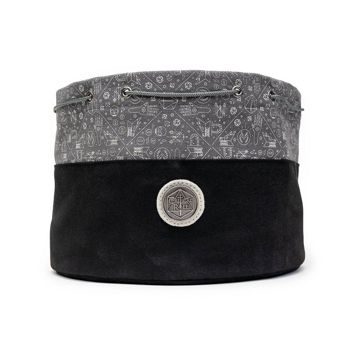CRITICAL ROLE BAILEY&#39;S GRAY DICE BAG OF HOARDING