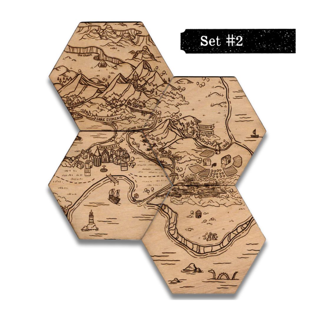 FANTASY MAP COASTERS: SET 2