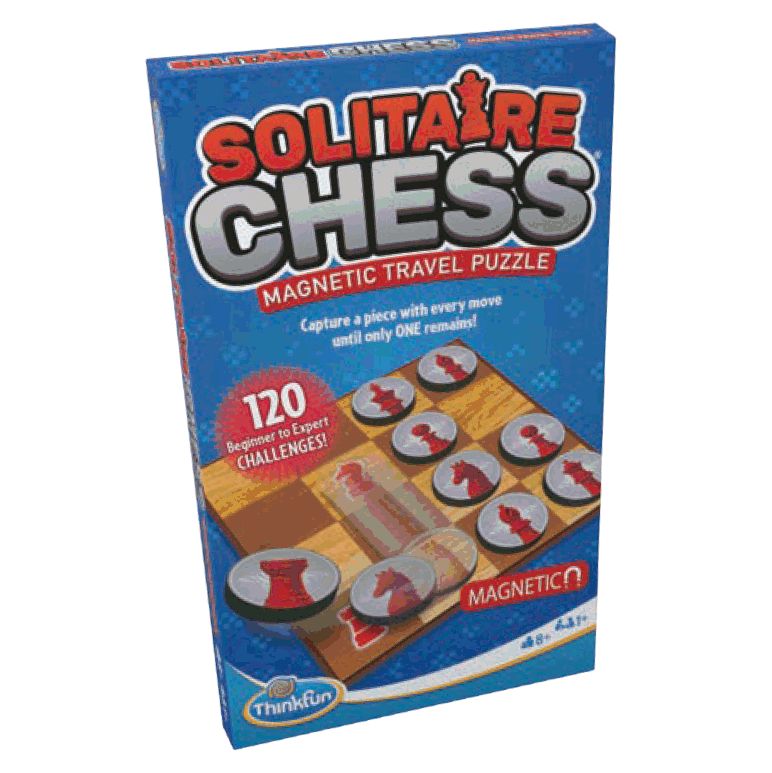 SOLITAIRE CHESS MAGNETIC TRAVEL PUZZLE