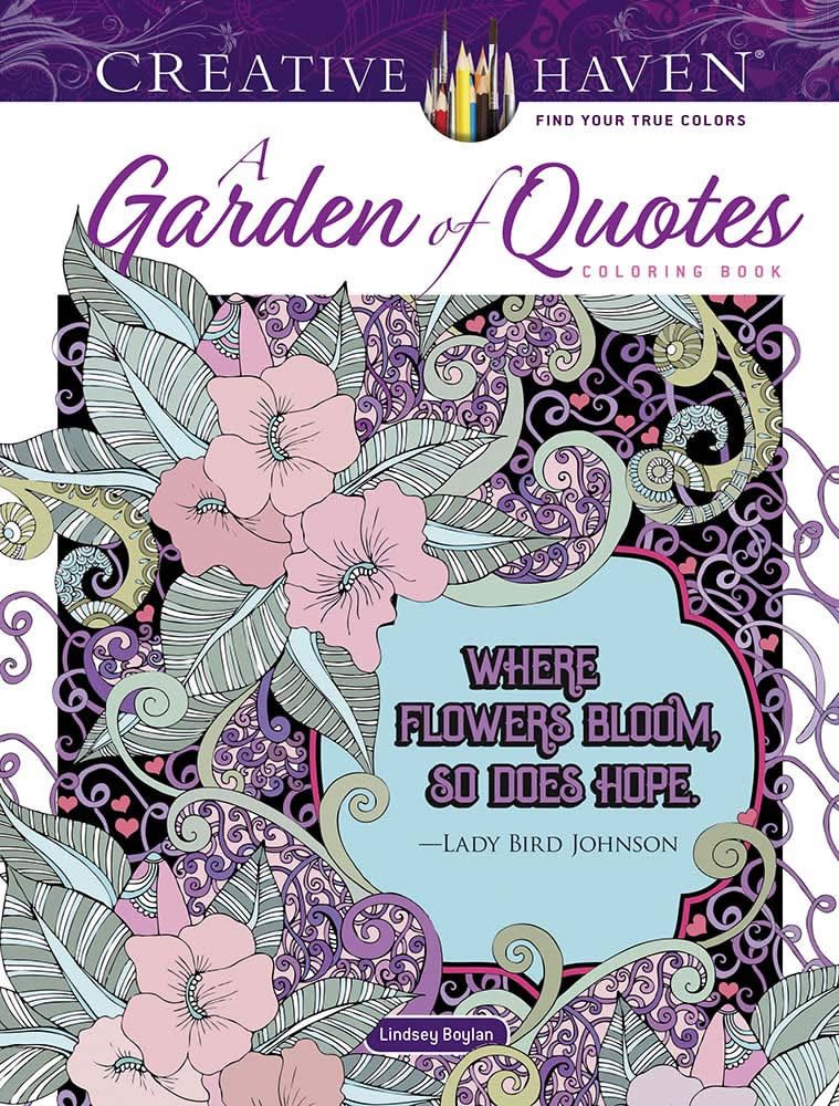 COLORING BOOK A GARDEN OF QUOTES