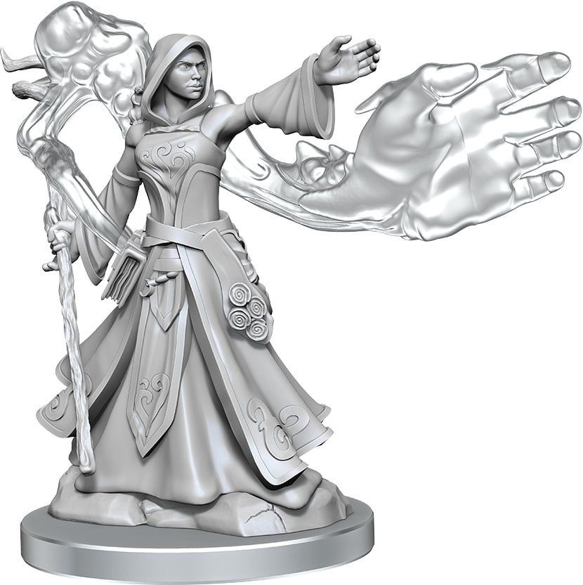 MINIS: D&amp;D: FRAMEWORKS  ELF WIZARD FEMALE