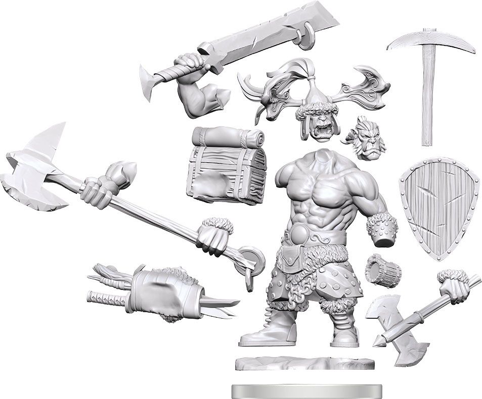 MINIS: D&amp;D: FRAMEWORKS ORC BARBARIAN MALE