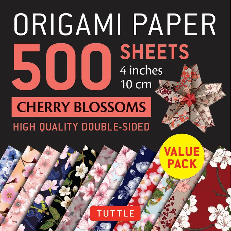 ORIGAMI PAPER CHERRY BLOSSOMS 4&quot; (500)