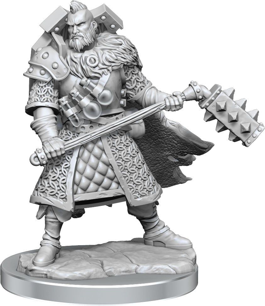 MINIS: D&amp;D: FRAMEWORKS HUMAN FIGHTER MALE