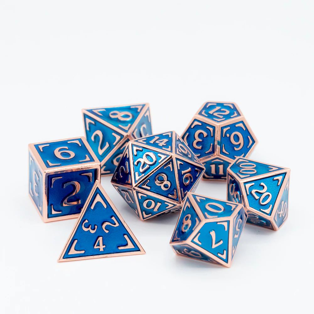 dh DICE SET 7 METAL RETICLE UCHRONIA NAUTILUS