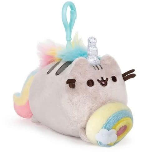 PUSHEENICORN DONUT LOG 5&quot; CLIP/KEYCHAIN