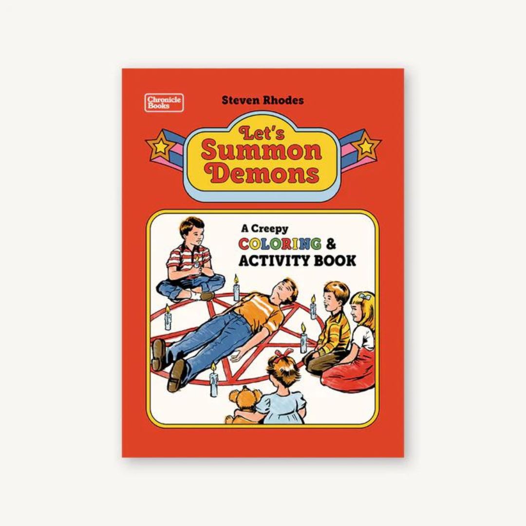 LET&#39;S SUMMON DEMONS CREEPY COLORING &amp; ACTIVITY BOOK