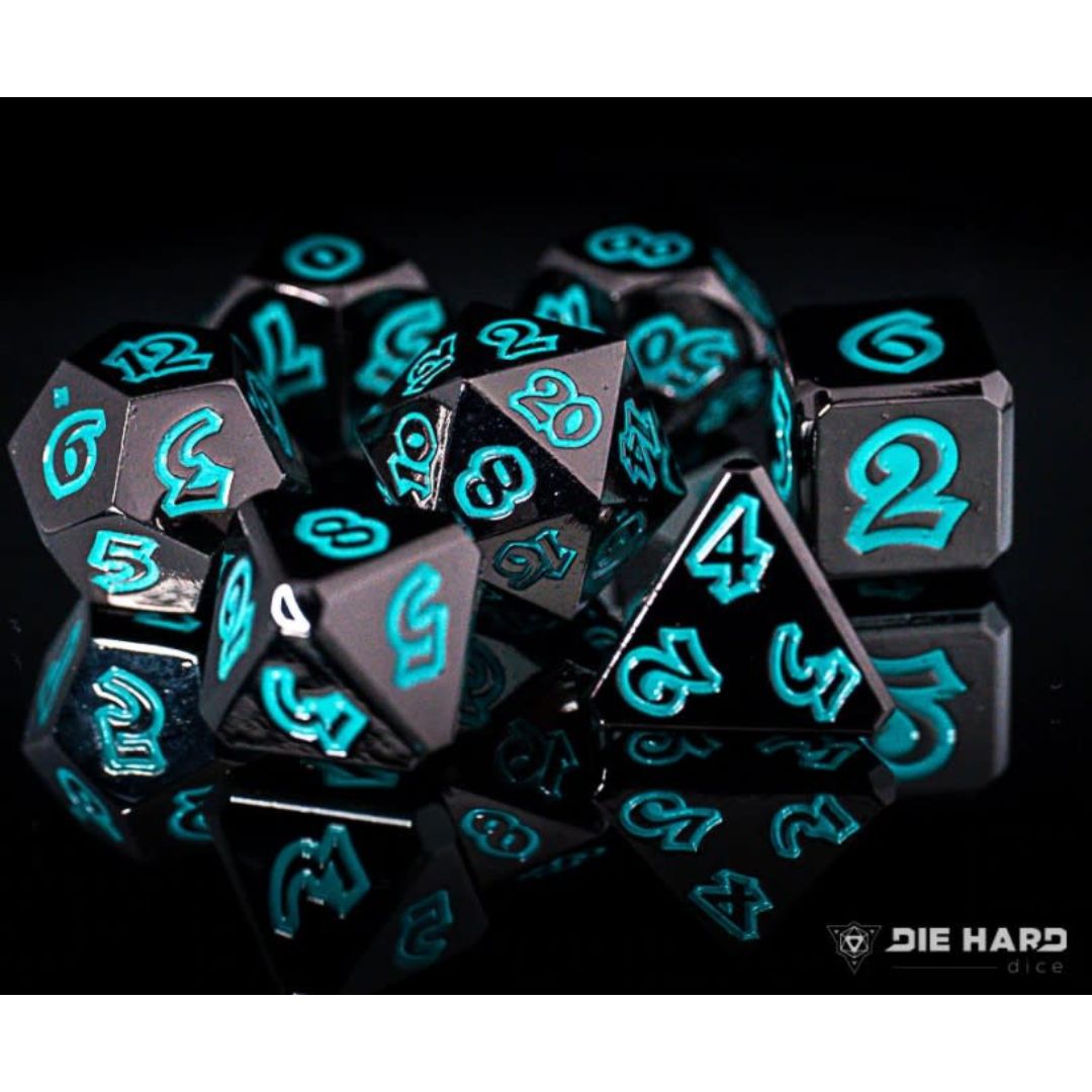 dh DICE SET 7 METAL LUMINA FORBIDDEN LAGOON