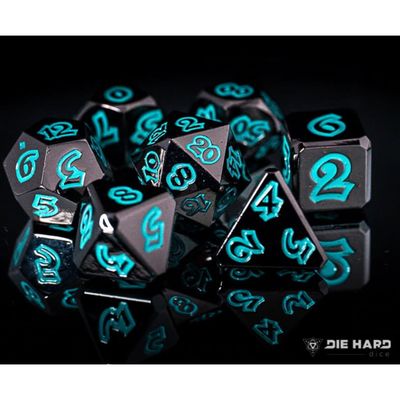 dh DICE SET 7 METAL LUMINA FORBIDDEN LAGOON