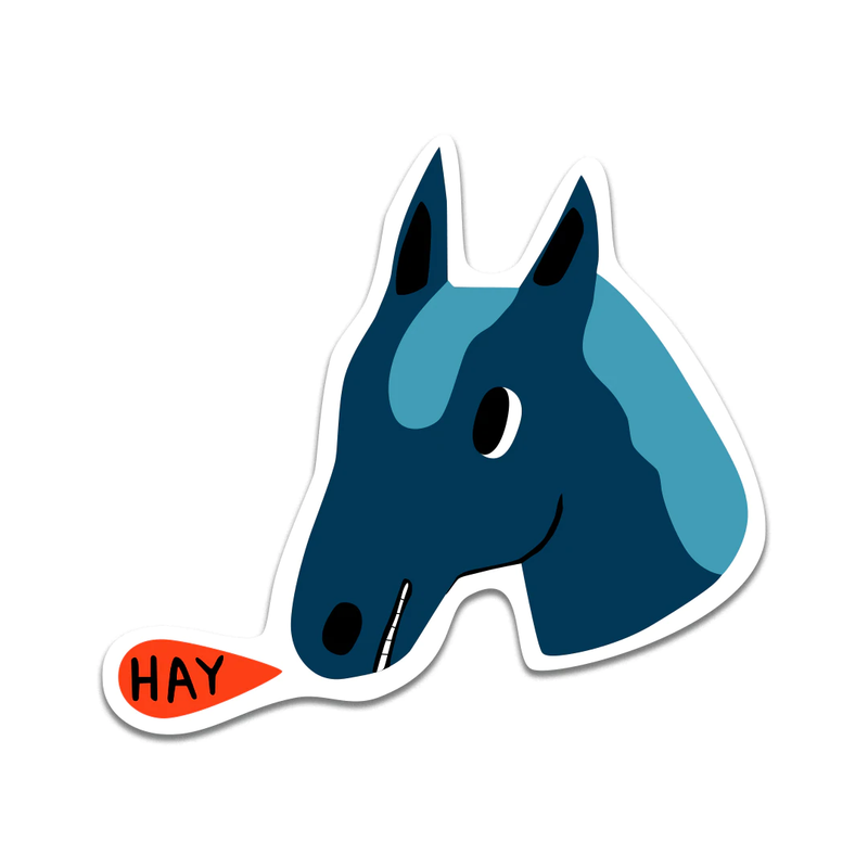 STICKER - HAY HORSE