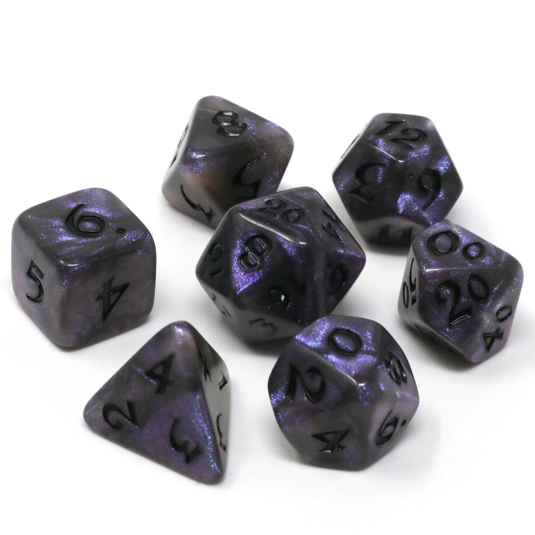 dh DICE SET 7 ELESSIA KYBR PASSION w/ BLACK