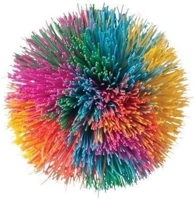 BIN - RAINBOW POM BALL