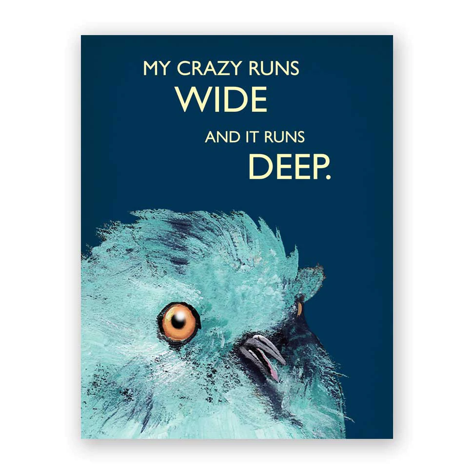 CARD - MY CRAZY RUNS WIDE