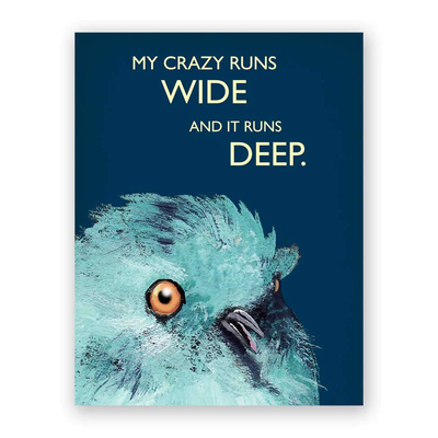 CARD - MY CRAZY RUNS WIDE