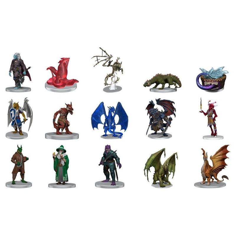 D&D Icons Of The Realms – Fizban's Treasury Of Dragons – Booster De 4 Figurines Pré-peintes – D&D
