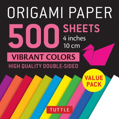 ORIGAMI PAPER VIBRANT 4&quot; (500)