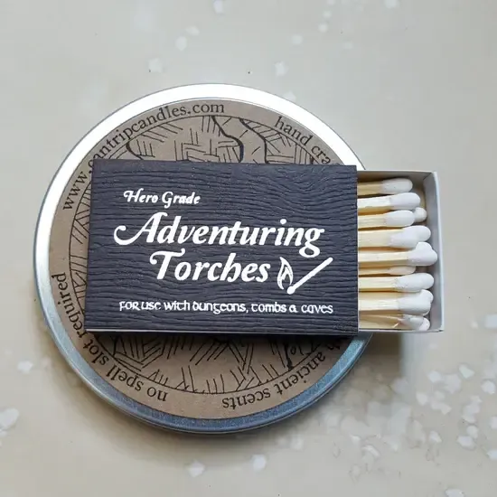SPELLBOOK MATCHES - ADVENTURING TORCHES