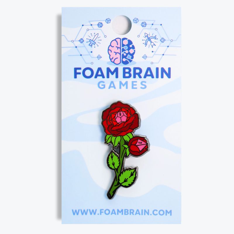PIN: FLOWER DICE ROSE