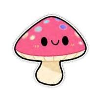 SQUISHABLE 3&quot; MUSHROOM STICKER