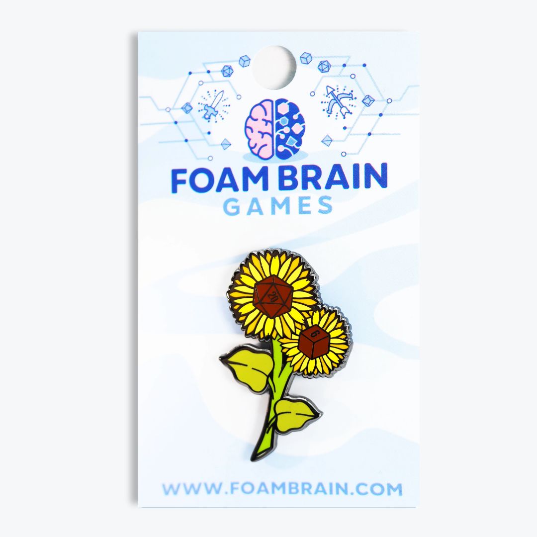 PIN: FLOWER DICE SUNFLOWER
