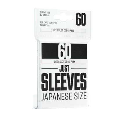 JUST SLEEVES - JAPANESE SIZE BLACK (60)