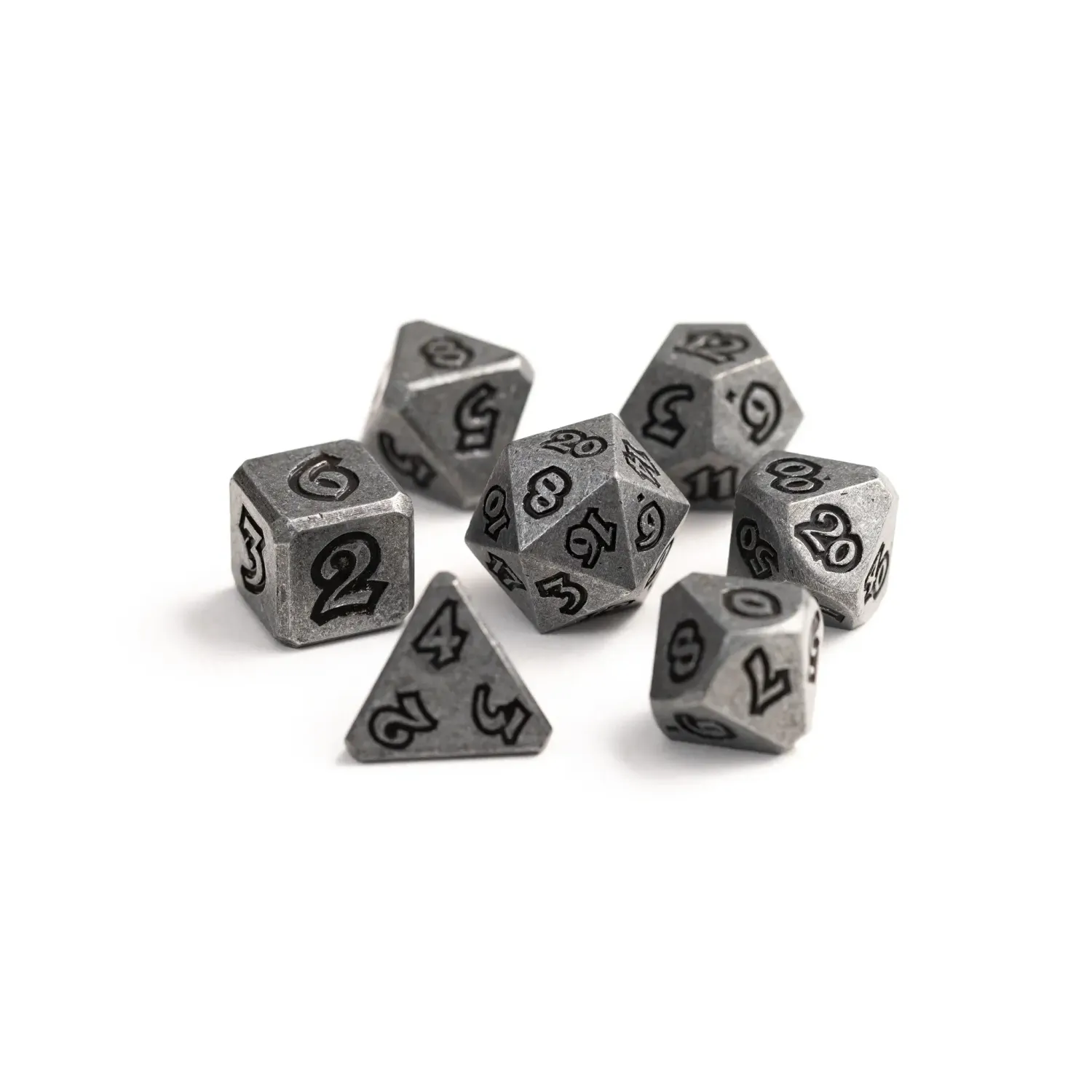 dh DICE SET 7 METAL LUMINA CARBON KNIGHT